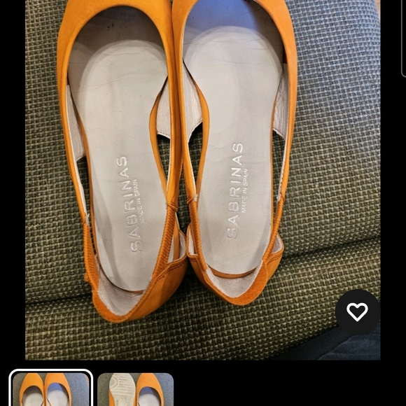 Sabrinas Women's Vibrant Orange Flats - Picture 1 of 2